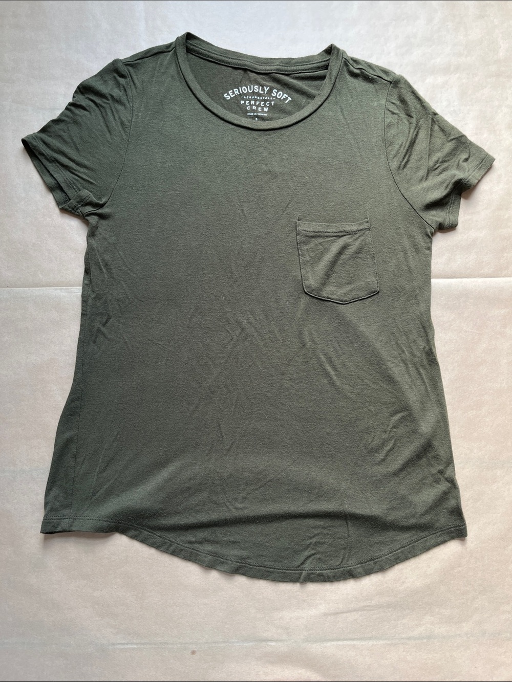 Seriously Soft Aéropostale Perfect Crew - Olive Green